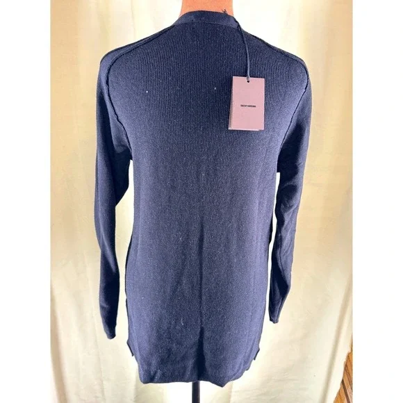 Takeshy Kurosawa Cardigan Men's XXL Black Merino Cashmere Blend NWT Italian Lux